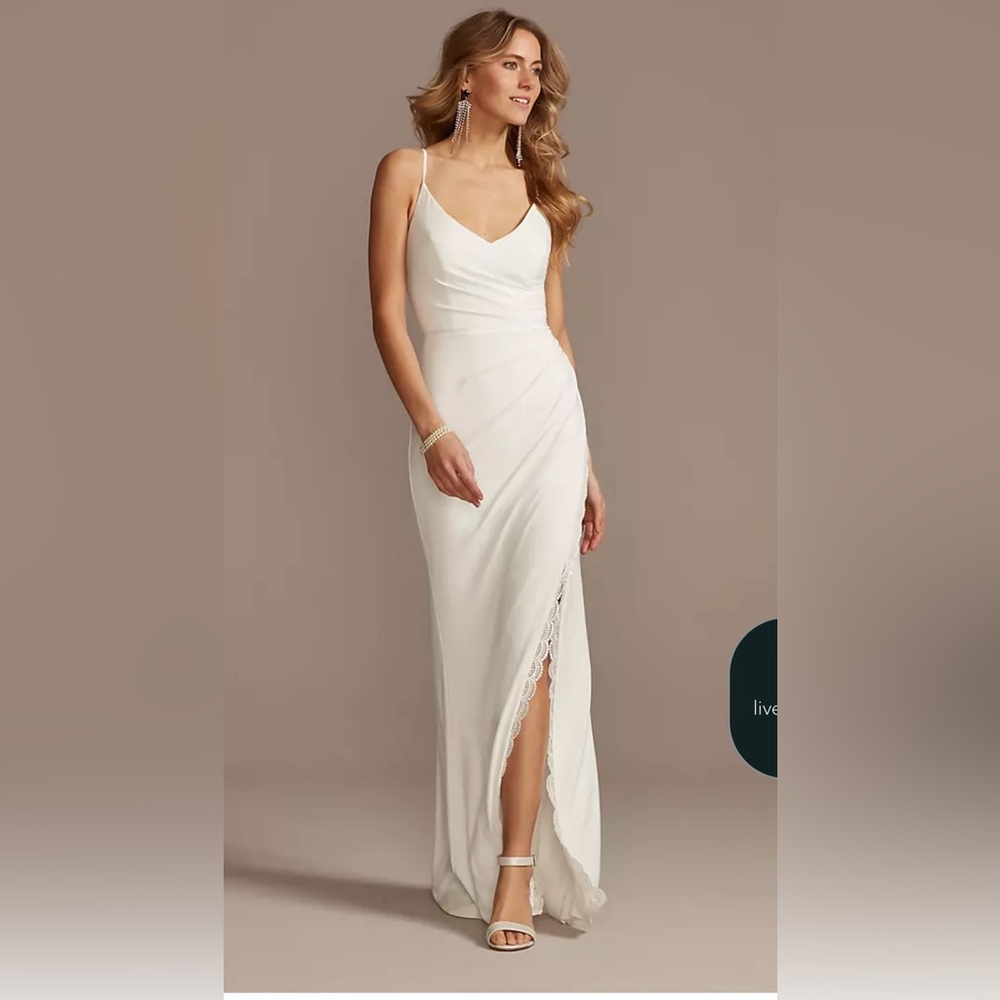David's Bridal White Dress